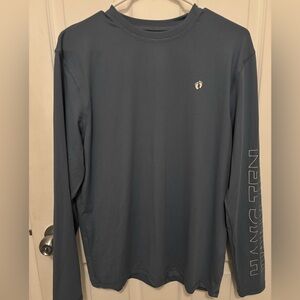 Hang Ten Men's Slate Gray Quick Dry UV Protection Long Sleeve Shirt Size S